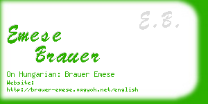 emese brauer business card